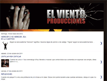 Tablet Screenshot of elvientoproducciones.blogspot.com