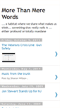 Mobile Screenshot of morethanmerewords.blogspot.com