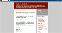 Desktop Screenshot of haydonmedia.blogspot.com