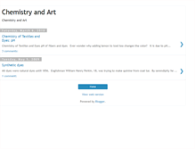 Tablet Screenshot of chemistryart.blogspot.com