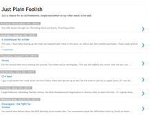 Tablet Screenshot of plainfoolish.blogspot.com