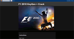 Desktop Screenshot of f12010keygencrack.blogspot.com