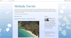 Desktop Screenshot of melindataylortravels.blogspot.com
