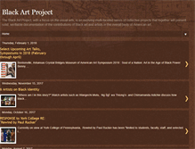 Tablet Screenshot of blackartproject.blogspot.com