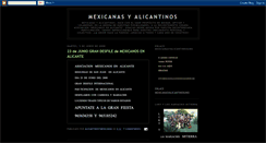 Desktop Screenshot of mexicanasyalicantinos.blogspot.com