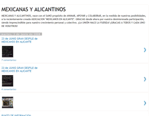 Tablet Screenshot of mexicanasyalicantinos.blogspot.com