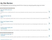 Tablet Screenshot of mysitereview.blogspot.com
