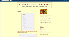 Desktop Screenshot of libertywardrecipes.blogspot.com