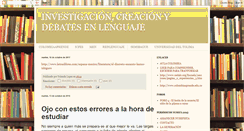 Desktop Screenshot of investigacionydebatesenlenguaje.blogspot.com