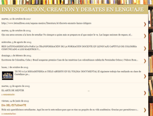 Tablet Screenshot of investigacionydebatesenlenguaje.blogspot.com