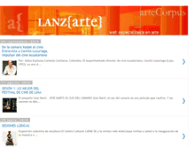 Tablet Screenshot of lanzarte-artecorpus.blogspot.com