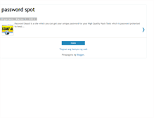 Tablet Screenshot of passwordspot.blogspot.com