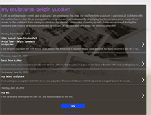 Tablet Screenshot of belginyucelensculptures.blogspot.com