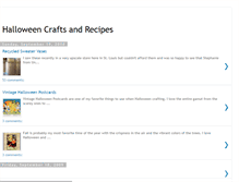 Tablet Screenshot of halloweencraftsandrecipes.blogspot.com