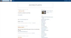 Desktop Screenshot of detroitarts.blogspot.com