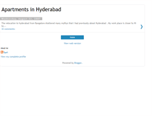 Tablet Screenshot of apartmentsinhyderabad.blogspot.com