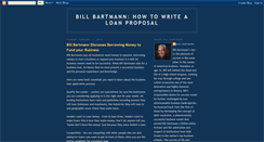 Desktop Screenshot of billbartmannhowtowritealoanproposal.blogspot.com