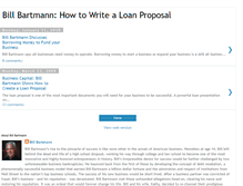 Tablet Screenshot of billbartmannhowtowritealoanproposal.blogspot.com