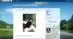 Desktop Screenshot of communicatingwithanimals.blogspot.com