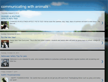 Tablet Screenshot of communicatingwithanimals.blogspot.com