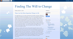 Desktop Screenshot of findingthewilltochange.blogspot.com