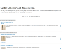 Tablet Screenshot of guitarcollector.blogspot.com