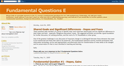 Desktop Screenshot of fundamentalquestions.blogspot.com