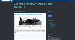 Desktop Screenshot of aircrashesnearstanleyandconsett.blogspot.com