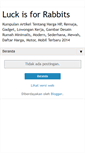 Mobile Screenshot of luckisforrabbits.blogspot.com