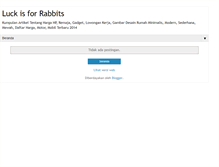 Tablet Screenshot of luckisforrabbits.blogspot.com