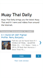 Mobile Screenshot of muaythaidaily.blogspot.com