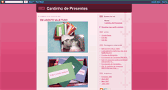 Desktop Screenshot of cantinhodepresentes.blogspot.com