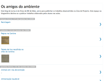 Tablet Screenshot of osamigosdoambiente.blogspot.com