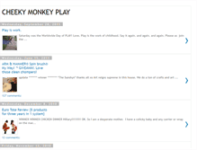 Tablet Screenshot of cheekymonkeyplay.blogspot.com