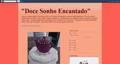 Desktop Screenshot of docesonhoencantado.blogspot.com