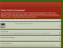 Tablet Screenshot of docesonhoencantado.blogspot.com