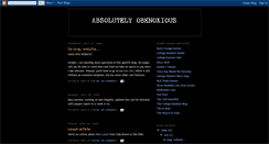 Desktop Screenshot of absolutelyobknoxious.blogspot.com