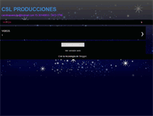 Tablet Screenshot of cslproducciones.blogspot.com