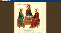 Desktop Screenshot of catholicchurchgeek.blogspot.com