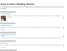 Tablet Screenshot of marieandmarkwedding.blogspot.com