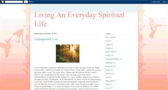 Desktop Screenshot of livinganeverydayspirituallife.blogspot.com