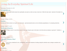 Tablet Screenshot of livinganeverydayspirituallife.blogspot.com