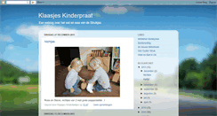 Desktop Screenshot of klaasjeskinderpraat.blogspot.com