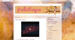 Desktop Screenshot of fridatheque.blogspot.com