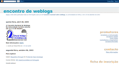 Desktop Screenshot of encontrodeweblogs.blogspot.com