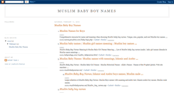 Desktop Screenshot of muslimbabyboyname-s.blogspot.com