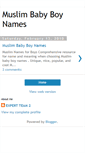 Mobile Screenshot of muslimbabyboyname-s.blogspot.com