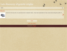 Tablet Screenshot of latediscovery.blogspot.com