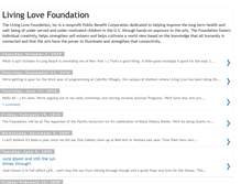 Tablet Screenshot of livinglovefoundation.blogspot.com