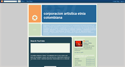 Desktop Screenshot of corporacionartisticaetniacolombiana.blogspot.com